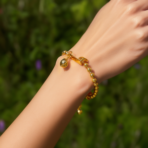 Fashion <b>Beaded</b> <b>Bracelet</b> 316L Stainless Steel PVD <b>Gold</b> Plating Sustainable Resistant Jewelry - Product Image 3