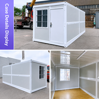 Maison conteneur extensible en acier de 20 pieds à assemblage rapide pour bureau de chantier ou logement