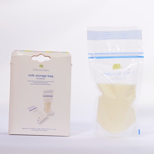 Sac de stockage de <span class=keywords><strong>lait</strong></span> <span class=keywords><strong>maternel</strong></span> en plastique PET personnalisé Pochette debout à fermeture éclair avec barrière Emballage de type PE avec logo personnalisé - Product Image 3