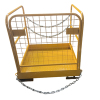 Cage de sécurité pliable pour chariot élévateur, panier de levage pour entrepôt, en treillis métallique, capacité de charge 250 kg