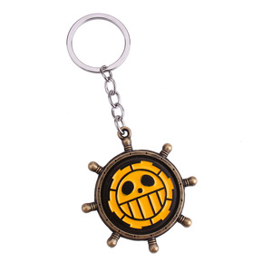Nouveau produit transfrontalier : Porte-clés rotatif en métal One Piece, pendentif dessin animé Luffy, articles de merchandising <span class=keywords><strong>anime</strong></span> - Product Image 3