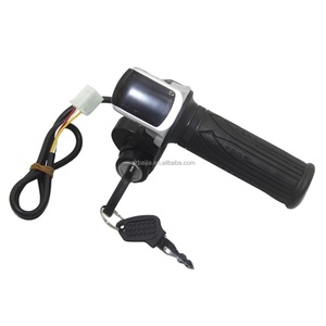 Acelerador de giro para bicicleta eléctrica con pantalla LCD y bloqueo de llave para accesorios de bicicletas y patinetes eléctricos - Product Image 5