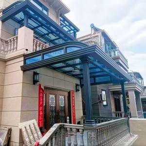 ระเบียงอลูมิเนียมห้องอาบแดดกระจกสองชั้นแบบโมเดิร์นหลังคาสะท้อนแสงการออกแบบกันน้ำ - Product Image 3