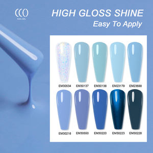 OEM ODM Custom Private Label UV-<span class=keywords><strong>Gel</strong></span> Nagellack 10 Farben <span class=keywords><strong>Azure</strong></span> Blue HEMA/HPMA/TPO Free MOQ 1KG Farbgel - Product Image 4
