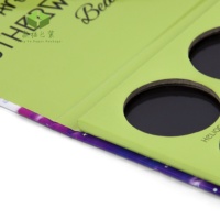 Oem personnalisable 9 couleurs vide fard à paupières palette miroir fard à joues sur surligneur aimant papier carton emballage maquillage conteneur
