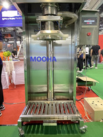 Machine de remplissage semi-automatique pour granulés, biscuits et snacks soufflés, avec distributeur de granulés de 25 kg