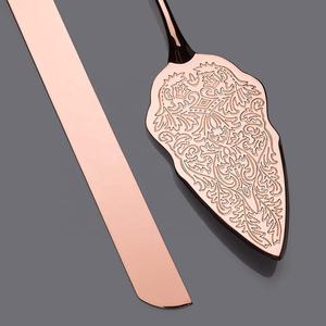 Rifornimenti Del Partito d'epoca In Oro Rosa Taglio Della Torta Pala <span class=keywords><strong>Burro</strong></span> Coltelli Per La Torta/Pizza/Formaggio, torta nuziale <span class=keywords><strong>coltello</strong></span> e server set - Product Image 5