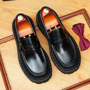2025 New Men's Full Grain <b>Leather</b> Business Formal Derby <b>Shoes</b> British Style Cap Toe <b>Leather</b> <b>Shoes</b> - Product Image 6