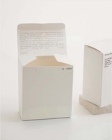 Emballage en papier cartonné blanc écologique de luxe personnalisé avec laminage mat et revêtement UV pour les produits de soin de la peau