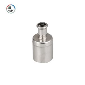304/316 DVGW 스테인레스 스틸 M 형 스트리트 팔꿈치 감속기 15mm 티 물/가스 프레스 피팅을위한 매끄러운 표면 - Product Image 2