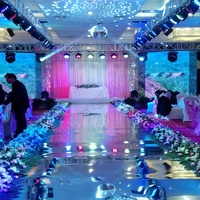 DIY Miroir Tapis Décoration de Mariage Sticker Mural Auto Edge Peel Autocollant Autocollant maison hôtel événement fête Décoration