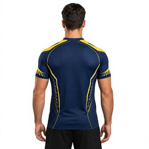 Camiseta de Rugby Personalizada Premium, 100% Poliéster, Transpirable, Absorbe la Humedad, Antibacteriana, Cuello en V, para Entrenamiento y Partidos - Product Image 4