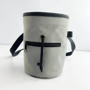 Durable <strong>Chalk</strong> <strong>Bag</strong> for Rock Climbing High Quality Grey Climbing <strong>Chalk</strong> <strong>Bag</strong> Portable Rock Climbing <strong>Chalk</strong> <strong>Bag</strong> With Zipper Pockets - Product Image 1