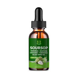 Factory Customization Natural Soursop & Moringa Turmeric Antioxidant Liquid Drops for Adults-60ml Dietary <b>Supplement</b> - Product Image 1