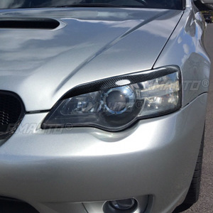 1 par de cubiertas de fibra de carbono real para faros delanteros de coche, para Subaru Legacy 2006 2007 2008, accesorios para coche - Product Image 5