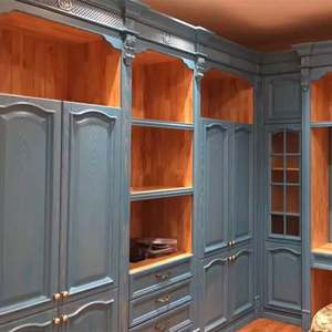 Armario de Esquina en Forma de L SANTOPOVA, Mueble de Dormitorio, Armario de Lujo, Vestidor, Armario, Armario de Madera - Product Image 3