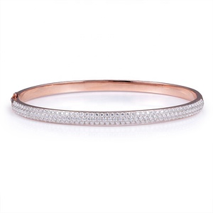 MSB-599 S925/9K/10K/14K/18K oro personalizzato CVD HPHT laboratorio gioielli con diamanti bracciale - Product Image 1