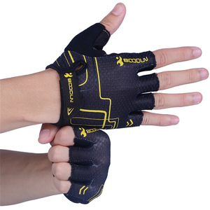 Bodun Cycling Gloves <b>Half</b> Finger Anti <b>Slip</b> Shock Absorbing Breathable For Adult Unisex Riding Gloves - Product Image 1