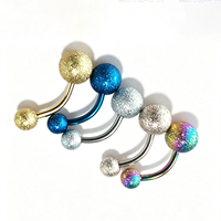 Anneau de nombril en acier inoxydable couleur or, bijou de corps sexy pour femme, idéal pour mariage ou cadeau, piercing corporel