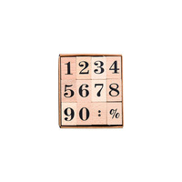 Timbre séries nombres de semaine en bois, timbres personnalisés, usage quotidien, décoration pour Scrapbook, manuel, fourniture de bricolage, vente en gros, 60 pièces