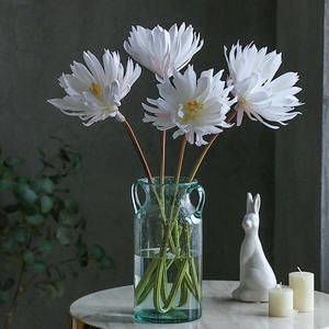 Vente en gros de tissu en soie simulation de fleurs d'épiphyllum à larges feuilles épiphyllum artificiel pour la décoration de la maison Arrangement floral - Product Image 5