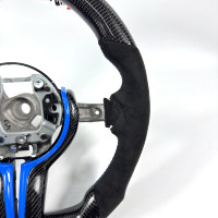 Volant en fibre de carbone pour BMW F10 F11 F15 F18 F20 F23 F25 F30 F32 F35 F40 F80 E84 E87 E90 E92 E93, accessoires de voiture