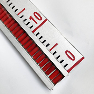 Magnetic Level <b>Gauge</b> Flapper Roller Display Flag Scale Profile PVC Plastic Sensor Parts Indicator Frame - Product Image 4