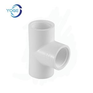 Chine Vente en gros Raccords de tuyauterie haute pression en PVC ASTM SCH40 Té égal pour tubes en plastique d'alimentation en eau-Conforme à D2466 - Product Image 3
