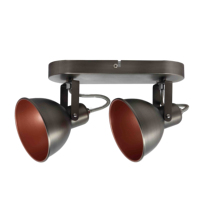 Spot LED décoratif moderne en acier E14 à 2/3/4 têtes pour éclairage sur rail de salon