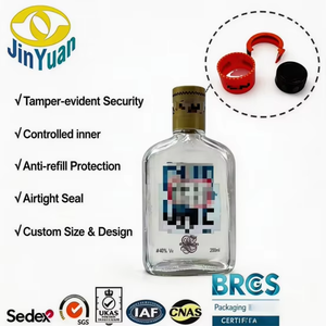 Tapón de Plástico Antirrobo Ecológico con <span class=keywords><strong>Precio</strong></span> de Fábrica, Reutilizable, Duradero, Personalizable con Color y Logotipo, para Botellas de Whisky, Vodka y Tequila - Product Image 2