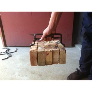 Pinces à briques 14x23mm 45 en acier, outil de chantier pour le déplacement de briques - Product Image 3