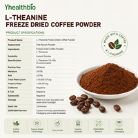 Poudre de café à la théanine en marque blanche OEM, approvisionnement en vrac pour la production personnalisée de marques de café