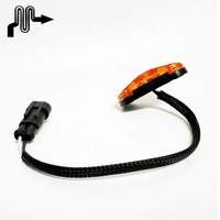 Feux latéraux LED avec prise 10-30V, feux de signalisation, feux arrière, feux externes pour voiture, remorque, camion, camion, jaune, orange, blanc, rouge