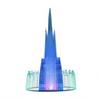 Fuente Musical Personalizada para Piscinas Exteriores con Luces LED RGB, Equipo Programable para Espectáculos Acuáticos en Parques, Lagos y Piscinas