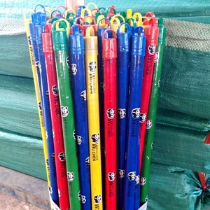 Factory Direct Vietnam High Quality 120cm Wooden Broom <b>Stick</b> Panda Design PVC-Coated Portable Eco-Friendly Home Cleaning Bag - Product Image 2