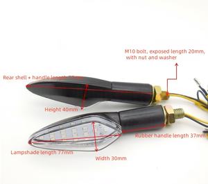 Off-road Vehicle <b>Modified</b> Flowing Light, LED Flowing Turn Signal, Electric Motorcycle Turn Signal,bike Indicator Light - Product Image 5