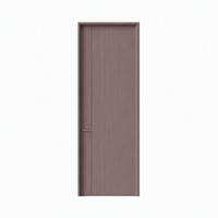 Portes intérieures en bois et aluminium composite avec finition de surface discrète pour maisons