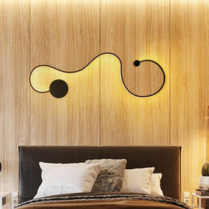 مصباح حائط على شكل ثعبان بتصميم نورديك لديكور غرفة المعيشة وغرفة النوم، إضاءة LED داخلية عصرية وإبداعية - Product Image 4