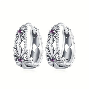 Pendientes de flores para mujer, diseño floral pequeño y pastoral, estilo elegante Mori, regalos de joyería para uso diario - Product Image 6