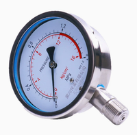 Vacuum Pressure Y100BF Gauge High-temperature Pressure Gauge Stainless Steel Measuring Water Pressure air Pressure Oil Pressure