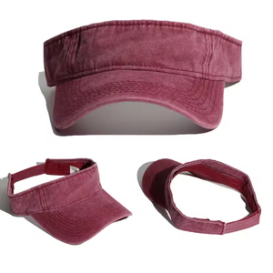 Visera Unisex con Logotipo Personalizado, Bordado 3D, 100% Algodón, Estilo Vintage Lavado, Ajustable con Hebilla Metálica, para Deportes, Viajes, Uso Casual - Product Image 5