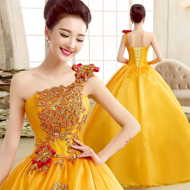 Бальное платье до пола со шнуровкой на спине, желтое длинное вечернее платье, свадебное платье, вечернее платье