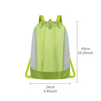 Bolsa de Almacenamiento de Juguetes Plegable de Gran Capacidad Beckon, Bolsa de Malla con Cordón para Playa y Natación, de Secado Rápido y Portátil