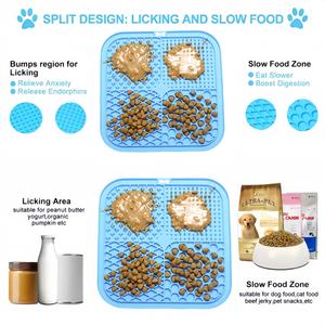 Silicone Anti-soffocamento cucciolo di <span class=keywords><strong>cane</strong></span> gatto Lick ciotola eco-friendly lento alimentazione Lick Mat facile da pulire per Pet Food - Product Image 5