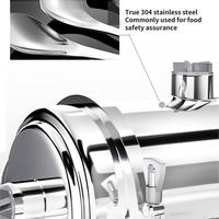 Filtre à eau en acier inoxydable SS304, débit élevé 3000L/H, boîtier de 102 mm pour une eau potable saine pour toute la maison