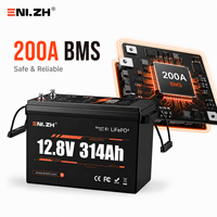 Batterie LiFePO4 semi-solide Enlzh 12,8V 314Ah 4000 cycles -4 à 131 Système d'alimentation portable