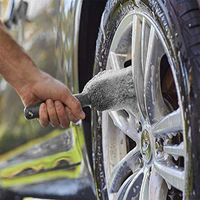Kit de nettoyage de voiture 12 pièces, comprenant une brosse de beauté pour voiture, une brosse de nettoyage de jantes et une brosse métallique