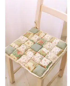 Квадратная хлопковая подушка на сиденье в цветочек 40 х40 см, диван, автомобильный коврик, домашний кухонный стул, сидячий коврик, подушки, домашний декор