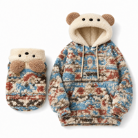 Ensemble de pulls en polaire tricotés sur mesure pour femme et chien, style ours, vêtements pour animaux de compagnie, vente en gros d'usine ODM OEM