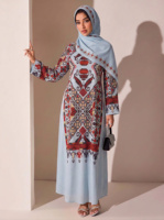 Robe de soirée musulmane en strass 2026 – Nouvelle collection élégante – Abaya de luxe sur mesure de Dubaï pour femme – Tenue traditionnelle musulmane